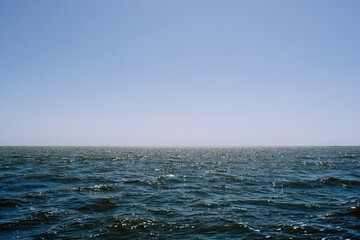 Blue waves of the Volga Delta Nature Reserve