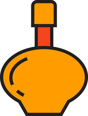 Beverage Bottle Icon Illustration
