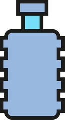 Beverage Bottle Icon Illustration
