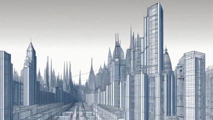 Naklejka premium abstract architectural background