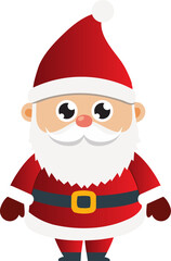 Cute Santa Claus cartoon, merry christmas