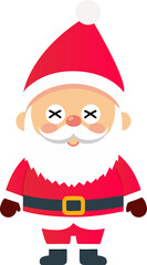 Cute Santa Claus cartoon, merry christmas