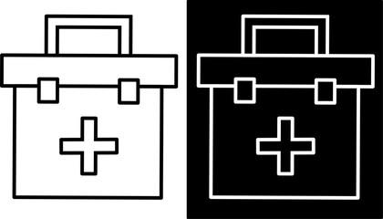 Obraz premium black and white box aids kit