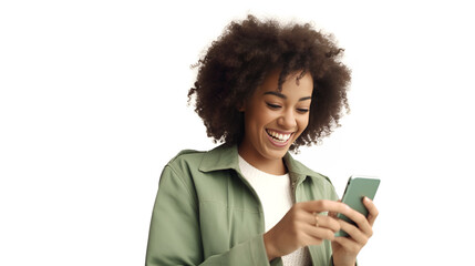 woman holding a mobile phone