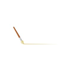 Brush artist  line paint icon isolated on white background