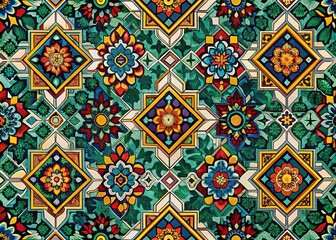 Low Light Geometric Seamless Pattern Background