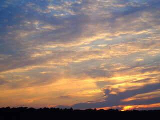 angelic clouds during a sunset 