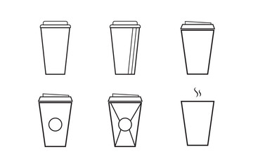 coffee cup icon vector isolated on white background. Coffee cup icon. Coffee vector icon. Tea