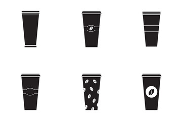 coffee cup icon vector isolated on white background. Coffee cup icon. Coffee vector icon. Tea