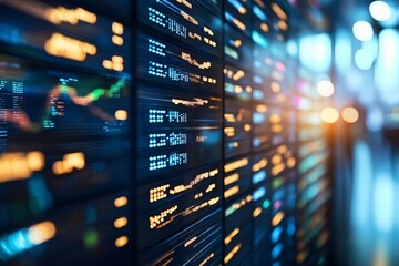 Fototapeta premium Stock Market Data Display with Charts