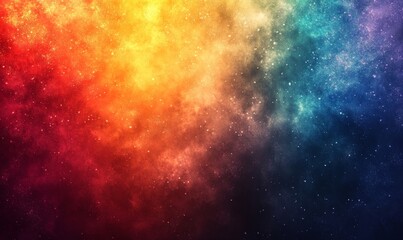 Naklejka premium Abstract rainbow hue shift, grainy texture, toneful summer design, Generative AI