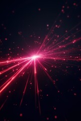 Neon futuristic flashes on black background. Moving light lines background