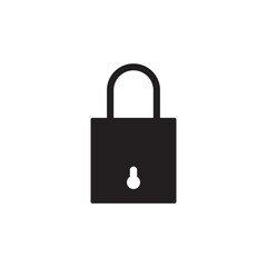 Padlock, lock or locked icon for social media, mobile application, password, UI template. website