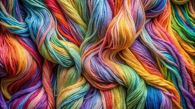 A vibrant tapestry of interwoven threads, showcasing a symphony of colors, each strand a unique brushstroke of nature's palette, creating a captivating visual experience.