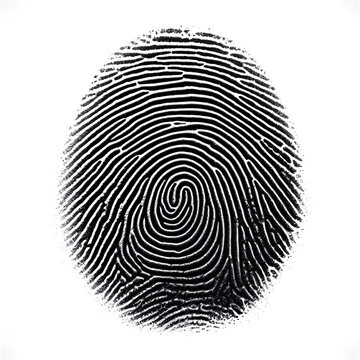 recommend clip art: Black Fingerprint cut-out