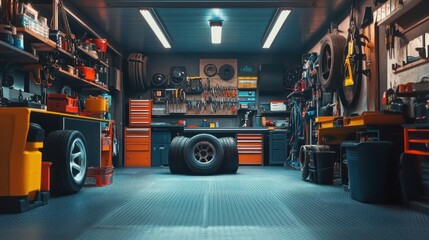 Well-Equipped Garage