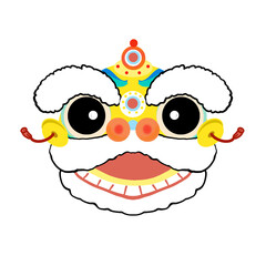 Lion dance, Chinese New Year decorations, lion head, Happy New Year, Lunar, PNG, transparency,