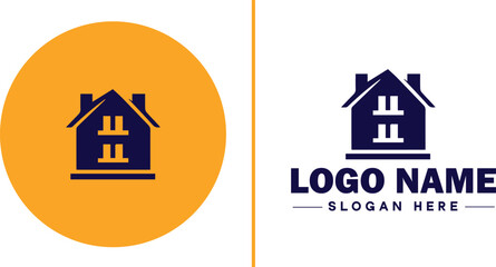 Building Materials icon Construction supplies Building supplies Construction materials flat logo sign symbol editable vecto