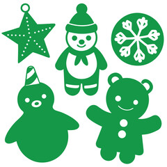Adorable Christmas Stickers Featuring Festive Characters and Holiday Cheer