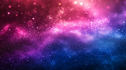 Fototapeta premium Abstract bright blend canvas, purple blue neon light, grainy grainy texture, intense layout cover, Generative AI