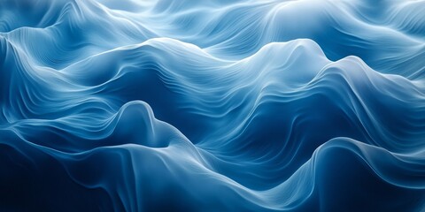 Fototapeta premium blue flow with grainy noise, radiant ripple, simpleist design, Generative AI