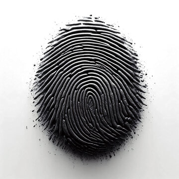 recommend clip art: Black Fingerprint cut-out
