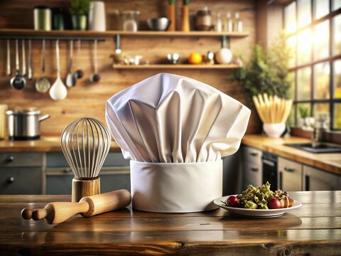 White Chef Hat Kitchen Tools Interior Photography