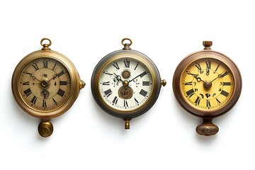 Four O’Clocks isolated on white background, close up