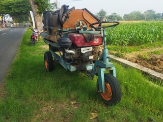 Obraz premium tractor on a farm