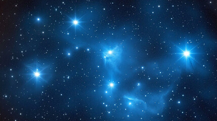 Fototapeta premium Stunning view of the night sky filled with bright stars and cosmic dust in a clear atmosphere