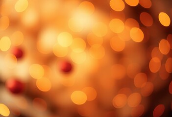 Obraz premium Vivid bokeh lights with golden glow and warm tones.