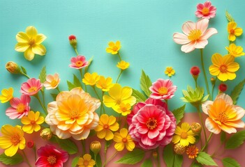 Floral pattern with pink and white flowers with a vintage feel. Suitable for decorating in spring and summer.