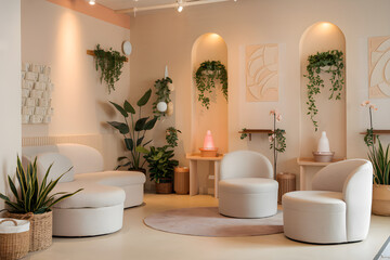 Fototapeta premium Modern Wellness Space Interior Design Inspiration