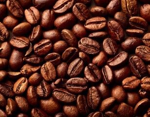 Fototapeta premium Roasted coffee beans background
