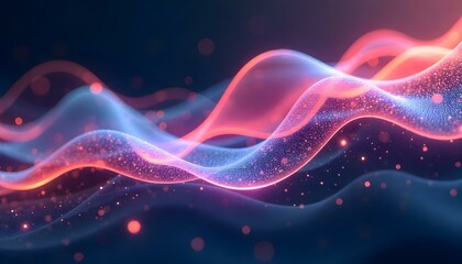 Abstract background with dynamic waves. 3d rendering, 3d illustration.
