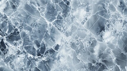 Obraz premium A blue and white marble wall with a frosty look