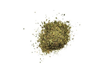 Pieces of lovage leaves with awesome aroma.