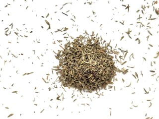 Very aromatic pieces of dried thyme.