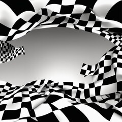 Naklejka premium checkered flag background