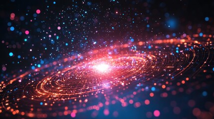 Obraz premium Celestial map of zodiac constellations glowing in the night sky, planets aligned, mystical aura, starlight reflections, mysterious and cosmic energy