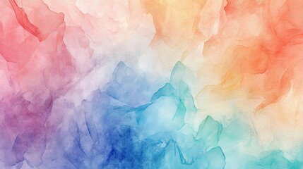 Abstract watercolor texture background with soft pastel hues blending seamlessly, creating a dreamy and ethereal atmosphere for artistic projects and designs.