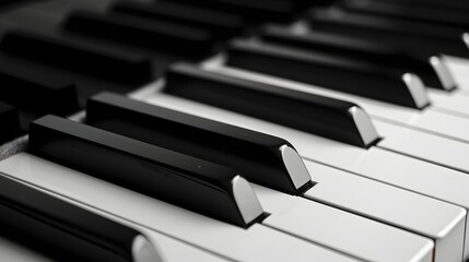 Isolated piano keys for creative musical projects