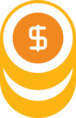 Dollar Coins Icon

