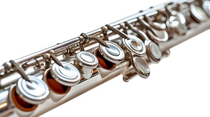 Fototapeta premium Classic flute isolated on white background