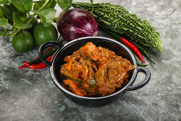 Indian cuisine - homemade mutter paneer