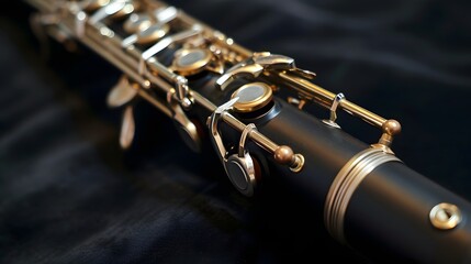 Obraz premium Isolated clarinet for creative musical projects