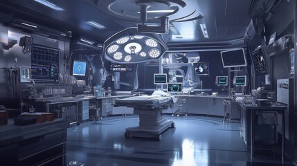 A Modern Operating Room with Advanced Equipment