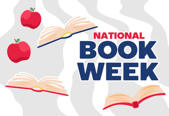 national book week with an open book