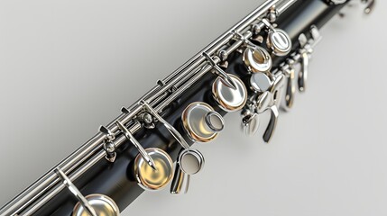 Obraz premium Elegant oboe showcasing intricate craftsmanship
