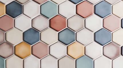 Stylish hexagonal tile pattern for modern spaces.